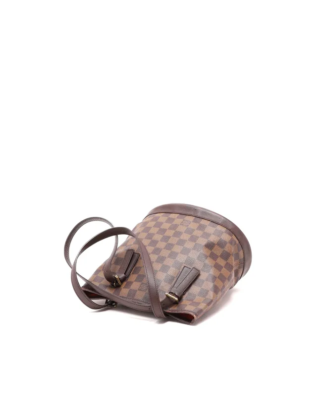 Louis Vuitton Damier Ebene Marais Bucket Bag in Brown Canvas from A Retro Tale, photo 5 of 9
