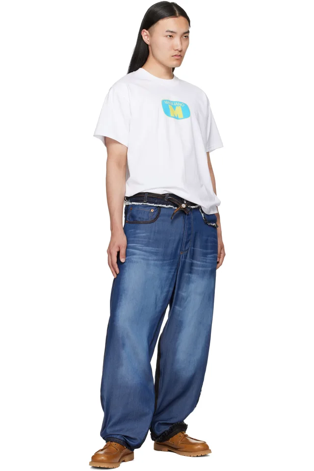 Magliano White Classic T-shirt, photo 4 of 4 from SSENSE