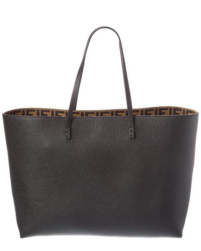 FENDI Roll Medium Reversible FF Suede & Leather Tote, image 1 of 1 from Rue La La