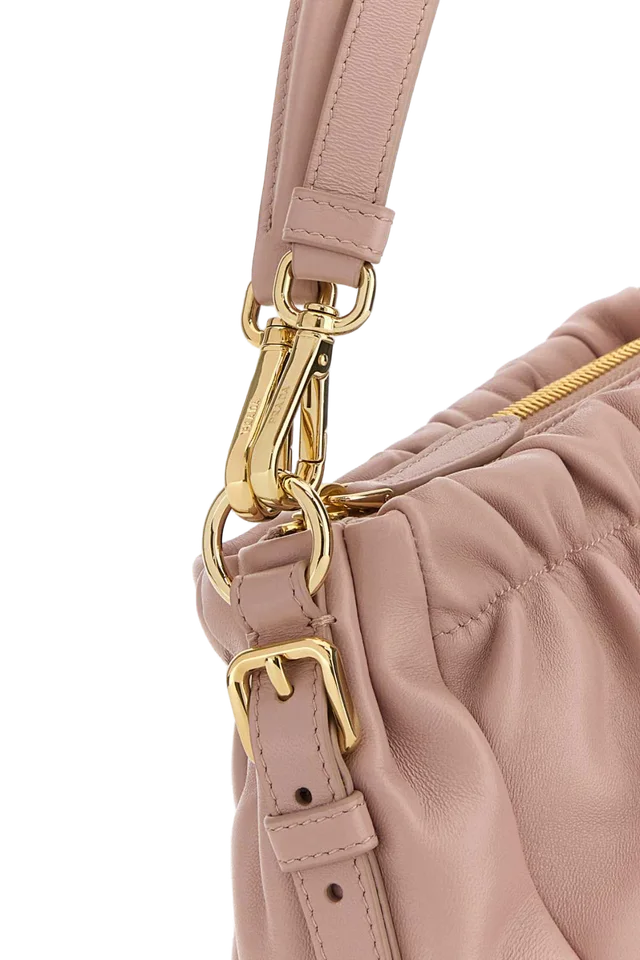 Prada Nappa Leather Shoulder Bag — Pink in Pink Nappa leather from HEWI, photo 2 of 2