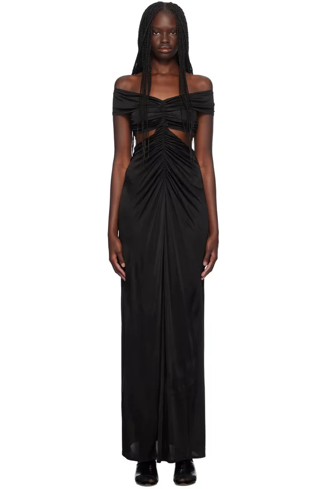 Black Cutout Maxi Dress, image 1 of 1 from SSENSE