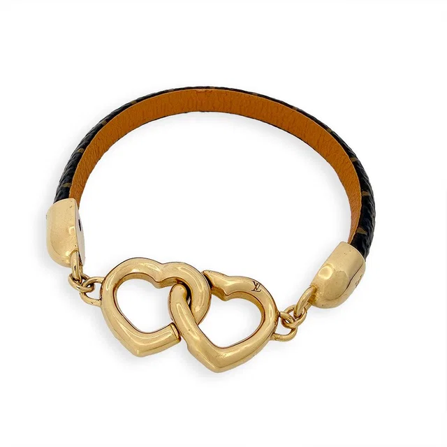 Louis Vuitton Bracelet Gold in Gold Coated canvas from The Reluxe