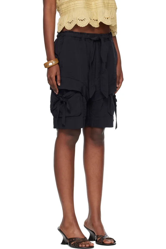 Isabel Marant Etoile Black Bermia Shorts, photo 2 of 2 from SSENSE