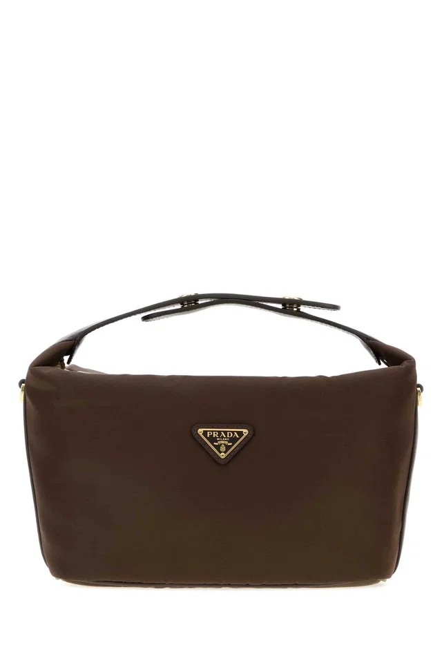 Prada Chérie Shoulder Bag — Brown in Brown Nylon from HEWI