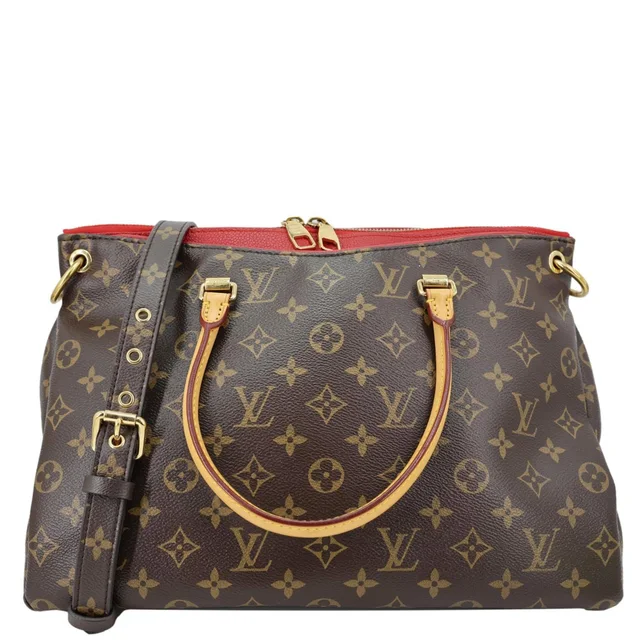 Louis Vuitton Pallas MM Monogram Canvas Shoulder Bag Brown in Brown Coated canvas from Dallas Designer Handbags