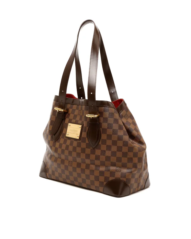 Louis Vuitton Damier Ebene Hampstead MM Bag in Brown Canvas from A Retro Tale, photo 2 of 9