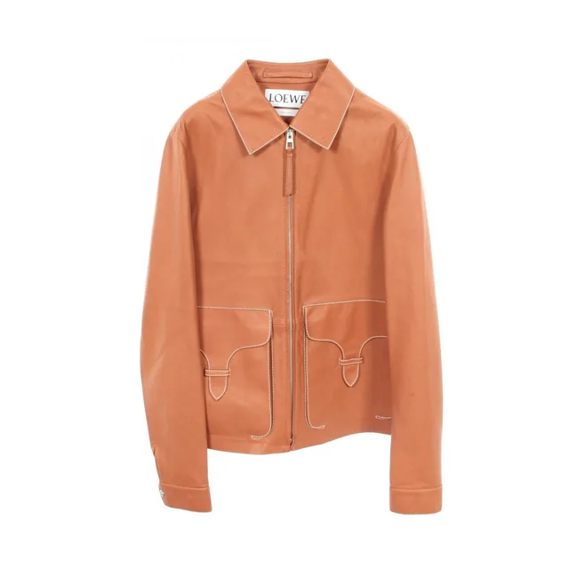 Loewe Jacket Brown in Brown Leather from The Reluxe