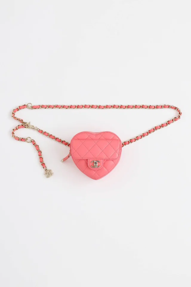 Chanel 2022 CC In Love Heart Belt Bag in Leather from VSP Consignment