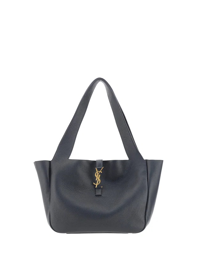 Saint Laurent Le Shoulder Bag — Black Calf Leather Bos Taurus in Black Calfskin from HEWI