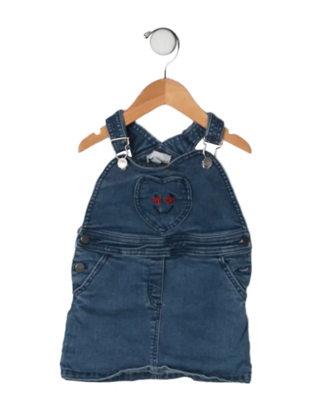 Stella McCartney Solid Denim Overall One Piece Dress in blue Denim from The RealReal