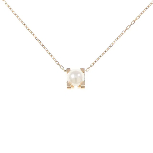 C de Cartier 750 Pink Gold Pearl Necklace in Pink from LuxUness