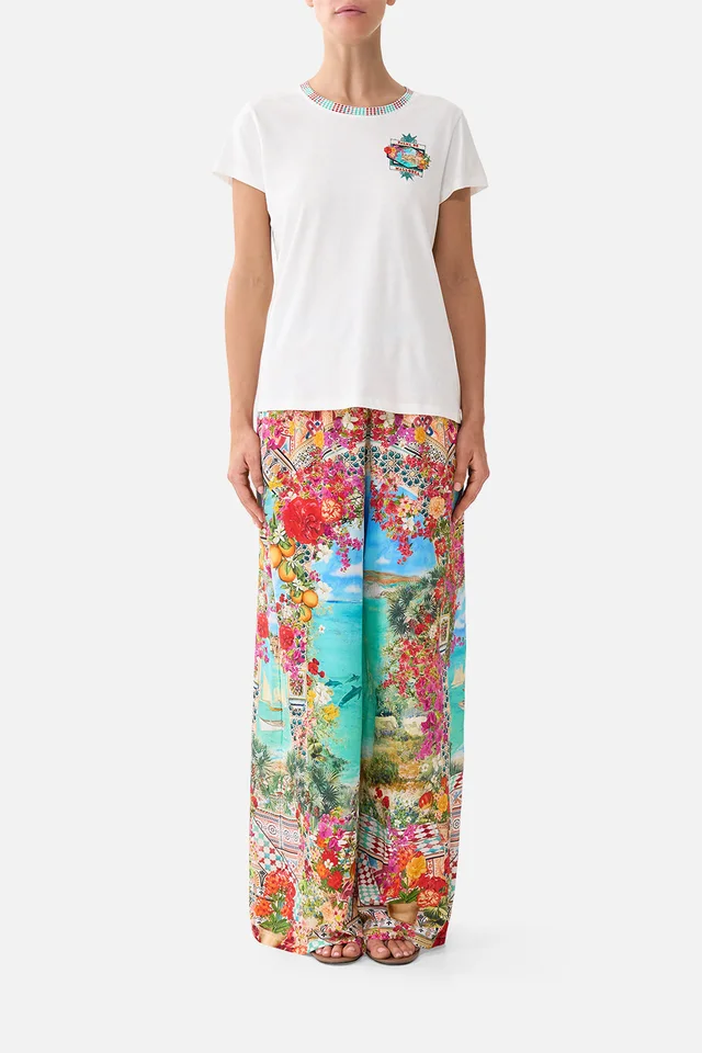Camilla eBoutique SLIM FIT ROUND NECK T-SHIRT MEET ME IN MALLORCA from CAMILLA, photo 1 of 1