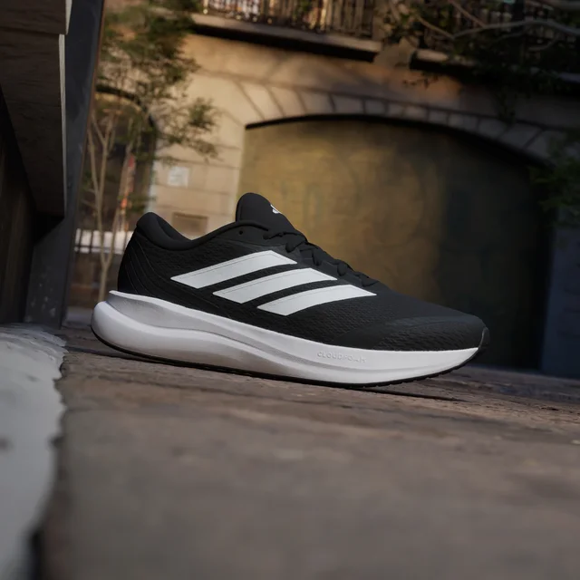 Adidas RUNFALCON 6 WIDE Shoes in Black, photo 2 of 8 from adidas (US)