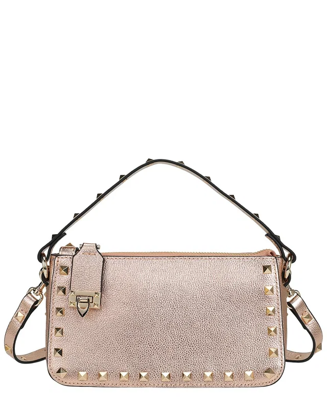 Tiffany & Fred Paris Metallic Studded Convertible Shoulder Bag, image 1 of 1 from Rue La La
