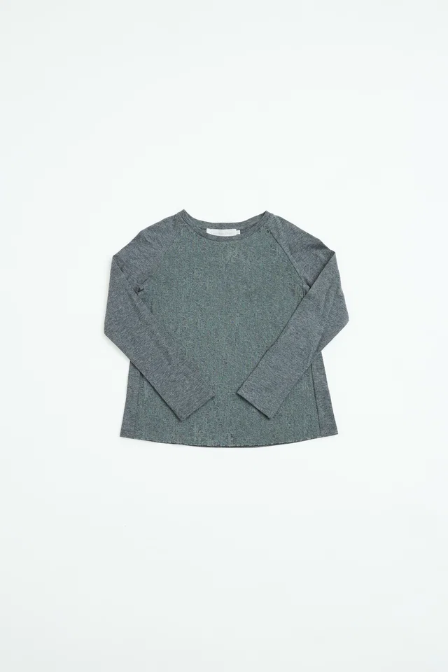 Dior Kids Grey Flocked Oblique Top in Grey from VSP Consignment