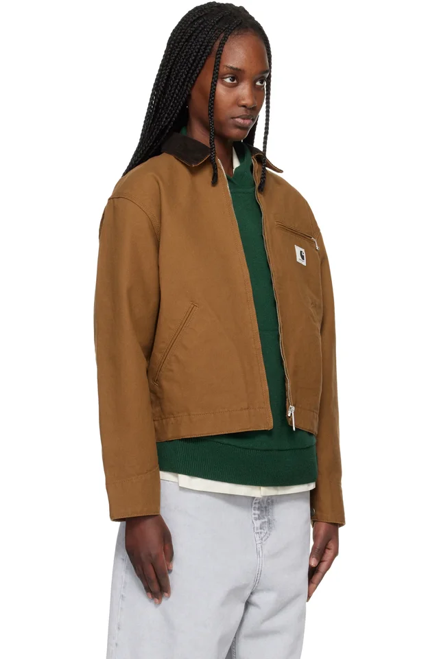 Carhartt Work In Progress Brown OG Detroit Jacket, photo 2 of 4 from SSENSE