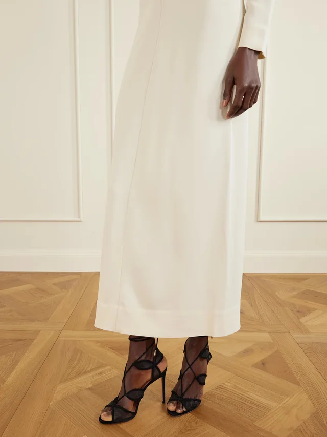AQUAZZURA Fatal Attraction 105 suede-trimmed mesh sandals in Black, photo 2 of 2 from NET-A-PORTER (Canada)