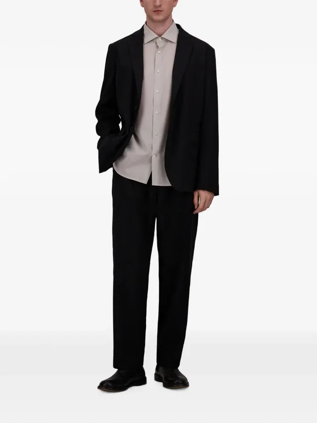 Herno wool-twill pleated trousers, photo 4 of 5 from SENSER