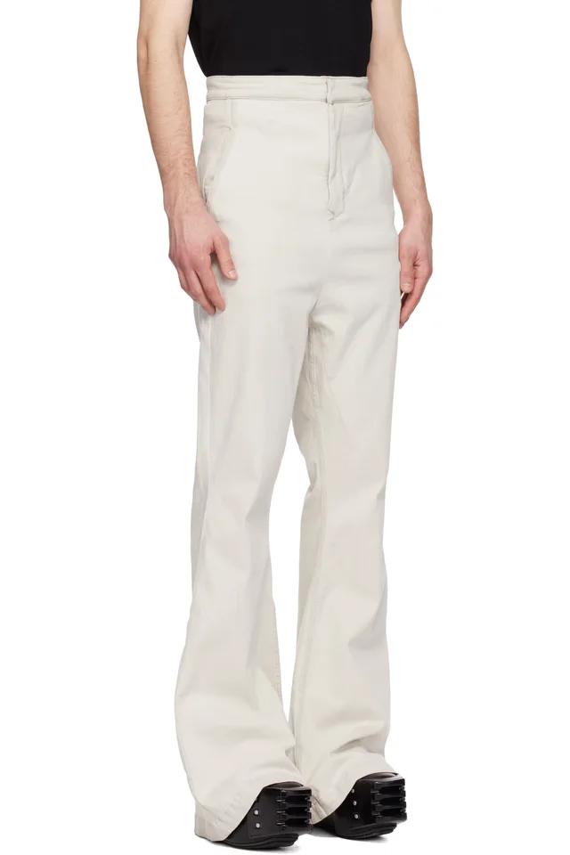 Rick Owens DRKSHDW Off-White Temple Dirt Bolan Jeans, photo 2 of 4 from SSENSE