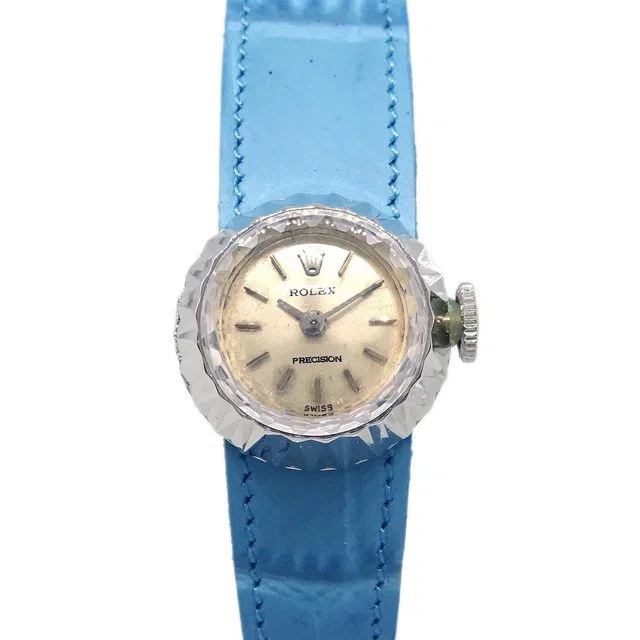 Rolex Chameleon Precision Ref.2025 Manual-winding Watch 18KWG in Leather from AMORE Vintage Tokyo