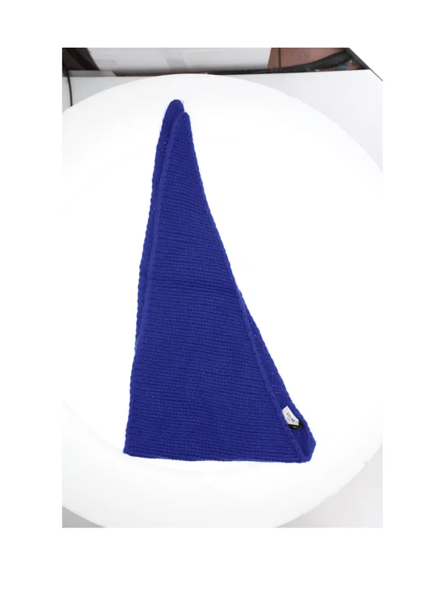 Celine Cashmere Bandana Scarf — Blue (capra Hircus) Scarfs in Blue Cashmere from HEWI