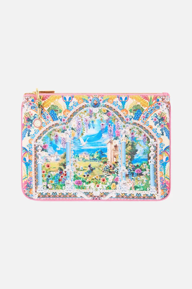 Camilla eBoutique SMALL CANVAS CLUTCH NAVÀS NOUVEAU from CAMILLA, photo 1 of 1