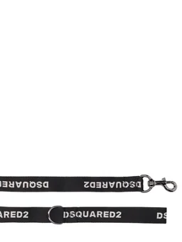 POLDO X DSQUARED2 Leash with carabiner in 100% Calf, 100% Zamak, photo 2 of 2 from LUISAVIAROMA