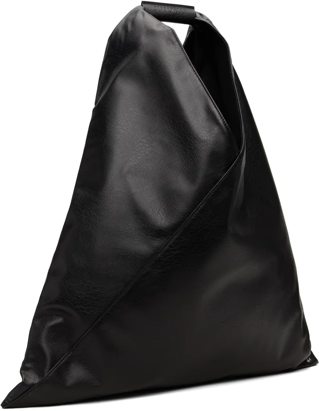 MM6 Maison Margiela Black Classic Triangle Tote, photo 6 of 8 from SSENSE