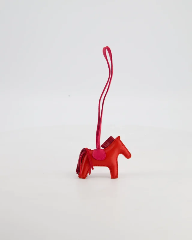 Hermès Rose Jaipur Rodeo in Leather PM Rodeo Bag Charm in Pink Leather from Sellier, photo 5 of 5