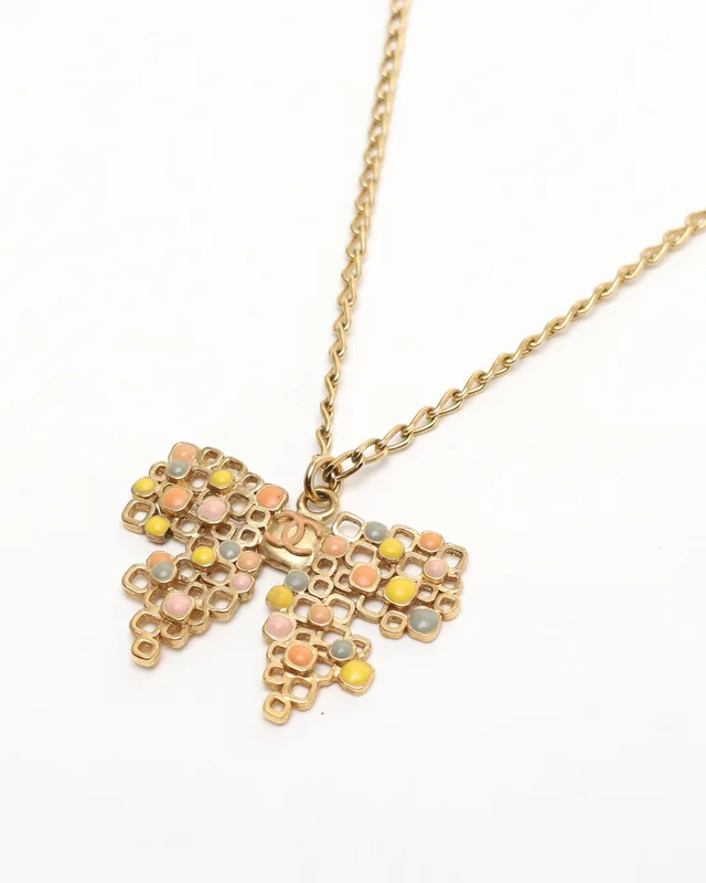 Chanel Coco Mark Ribbon Necklace from A Retro Tale, photo 4 of 6