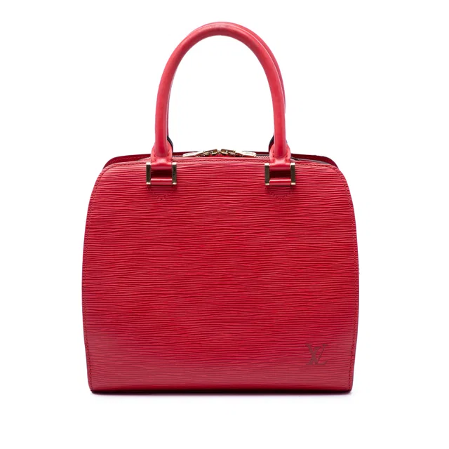 Red Louis Vuitton Epi Pont Neuf Handbag in Red Leather from Designer Revival