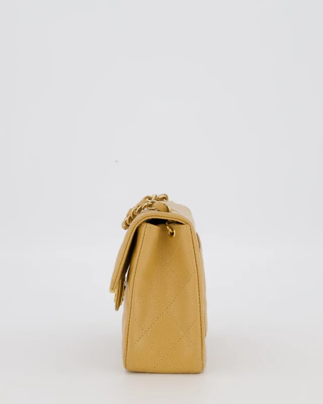Chanel Vintage Mini Square Single Flap Bag in Caviar leather from Sellier, photo 9 of 12