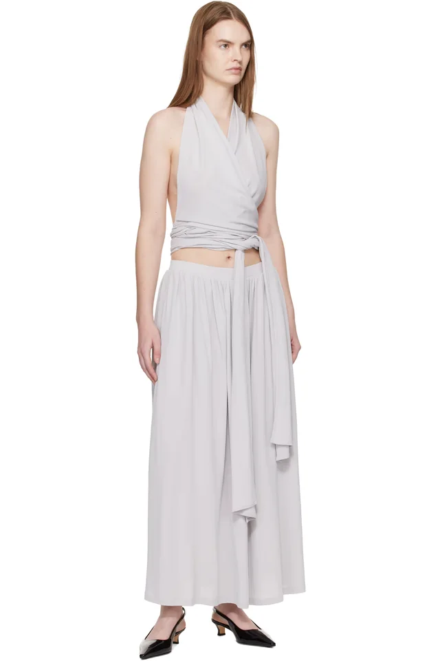 Aya Muse Gray Aelir Top, photo 4 of 4 from SSENSE