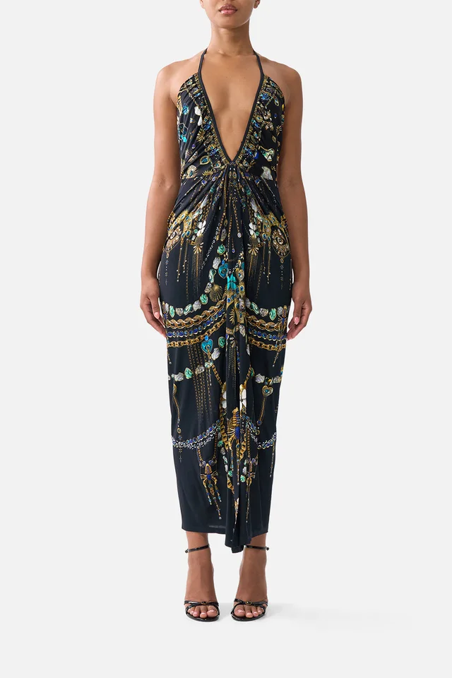 Camilla eBoutique V NECK GATHERED JERSEY DRESS AMULETS AND ALCHEMY from CAMILLA, photo 1 of 1