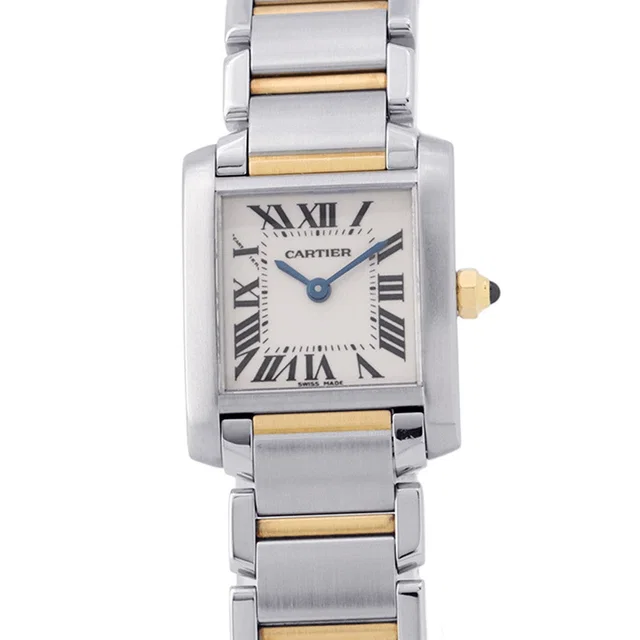 Cartier Tank Francaise SM H25mm×W20mm Stainless Steel White DialW51007Q4 in White from GALLERY RARE