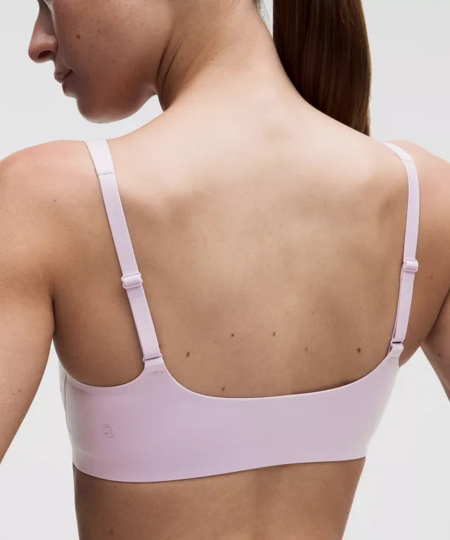 lululemon Wundermost Ultra-Soft Nulu Scoop-Neck Bralette *A–C Cups in Lilac Play, photo 5 of 5 from lululemon