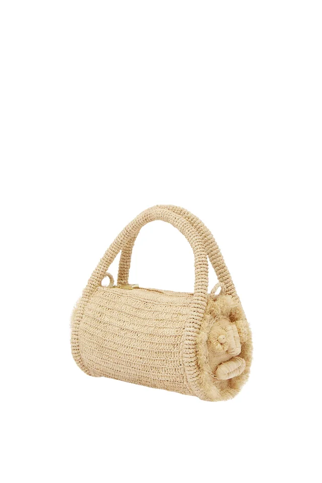2601 - SUMMER 26 SUNLIT RAFFIA MINI BARREL BAG from Alemais, photo 1 of 1