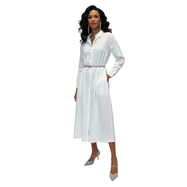 Loro Piana ABITO LUCIENNE 22 ANTIGUA DRESS (فستان) in WHITE from Luxury Promise