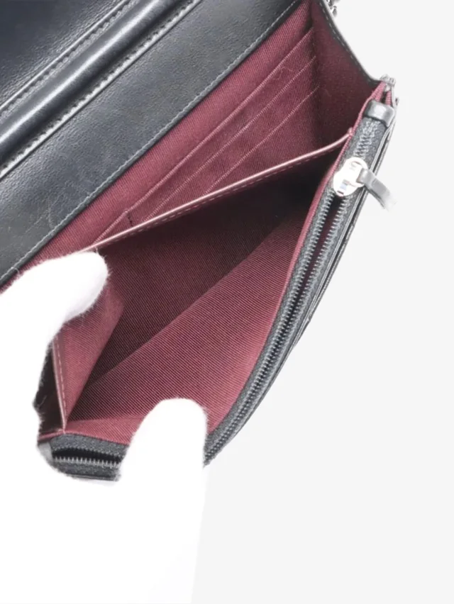 Chanel Black 2018 lambskin quilted Wallet On Chain in Black Lambskin from Sign of the Times, photo 7 of 16