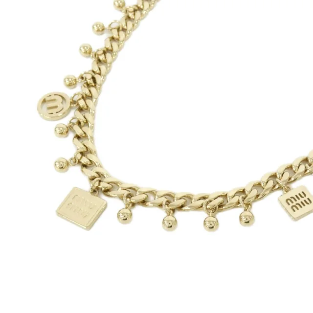 Miu Miu ミュウミュウ ネックレス in GOLD(ゴールド) 長さ: 40-45.5cm モチーフ 横x縦: 1.2cmx1.4cm from KOMEHYO