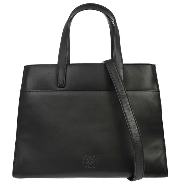 Loewe Black Lambskin 2way Shoulder Handbag in Black Lambskin from AMORE Vintage Tokyo