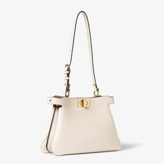 Fendi E25 Shoulder Bag — Beige Leather in Beige Leather from HEWI, photo 2 of 2