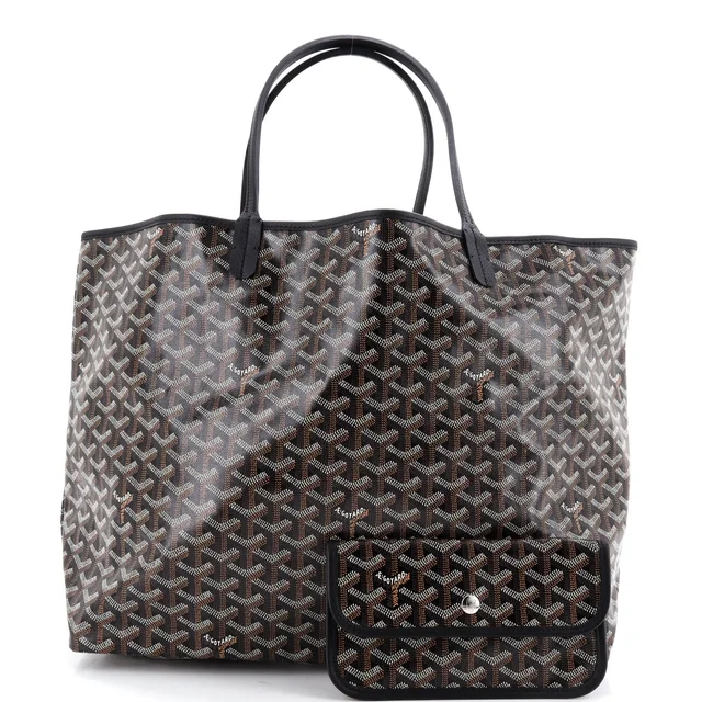 Goyard Saint Louis Tote Coated Canvas GM in black Coated canvas from Rebag, photo 2 of 7