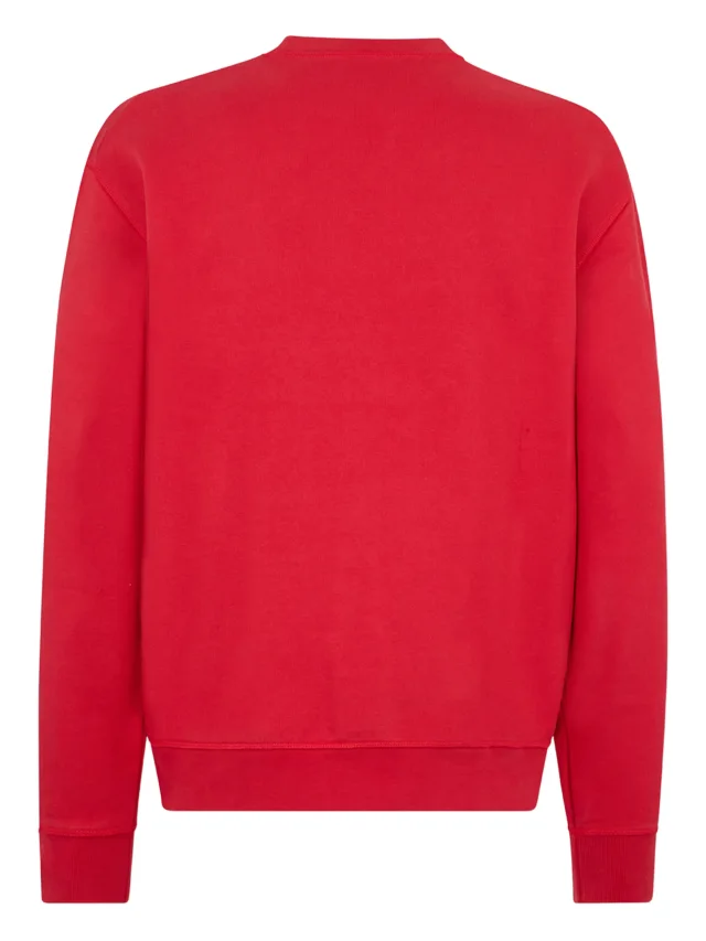 DSQUARED2 Milano cool fit crewneck sweater in Red, photo 2 of 2 from FARFETCH