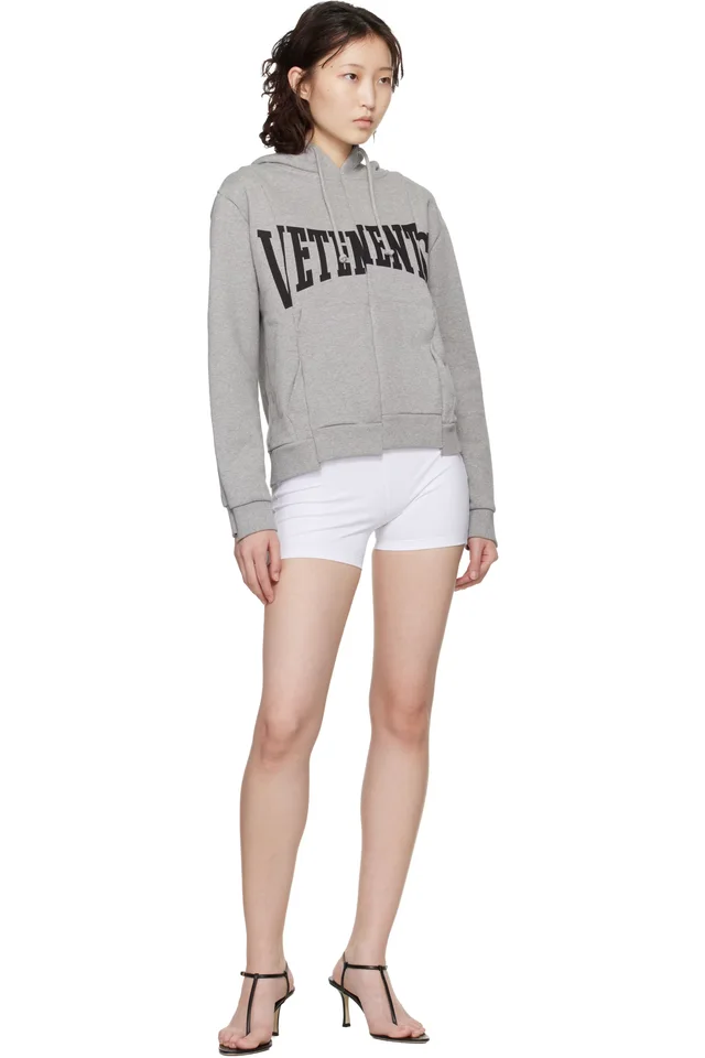 VETEMENTS White Push-Up Yoga Shorts, photo 4 of 4 from SSENSE