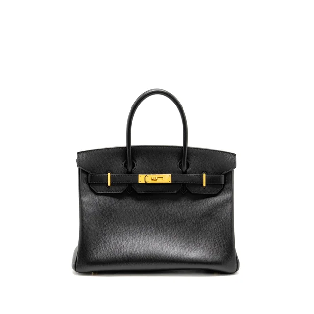 Hermès Birkin 30 Epsom Black GHW Stamp Square N in Black Epsom leather from EMIER