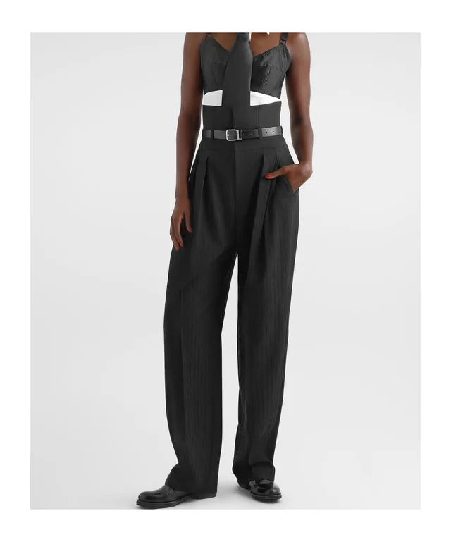 Dolce & Gabbana pinstripe wool jacquard trousers, photo 2 of 5 from SENSER