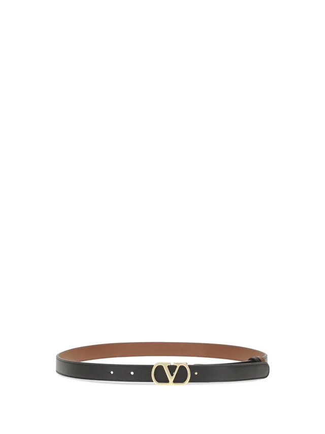 Valentino Garavani Belt — Black Calf Leather Bos Taurus in Black Calfskin from HEWI, photo 2 of 2