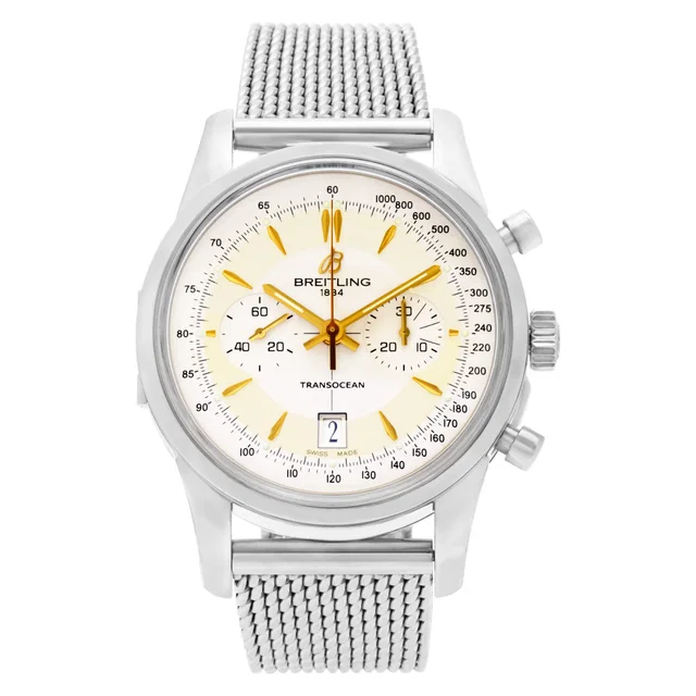 Unused Breitling Transocean Chronograph 43mm AB015412/G784-154A in Stainless Steel from Gray And Sons