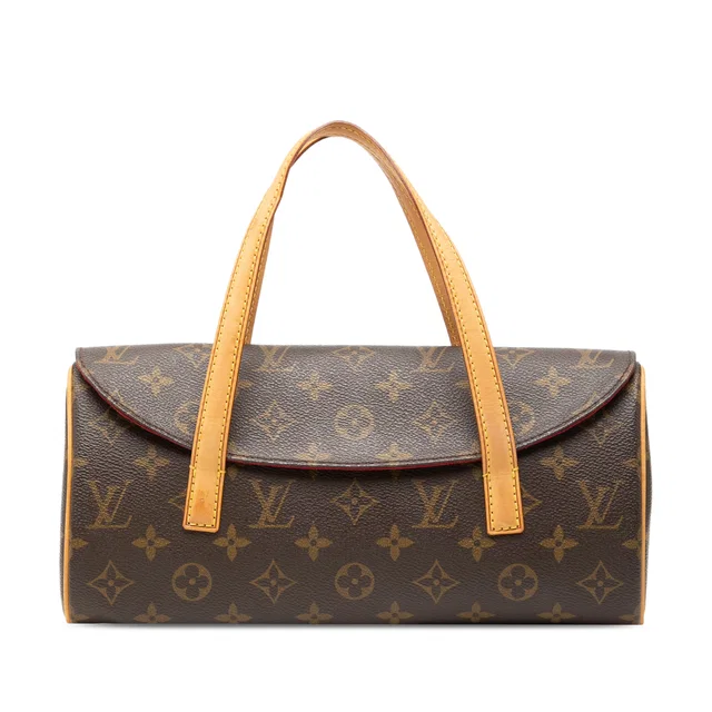 Brown Louis Vuitton Monogram Sonatine Handbag in Brown Coated canvas from Designer Revival